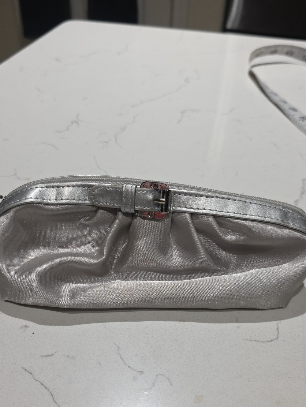Dior Beauty Silver Cosmetic Bag
